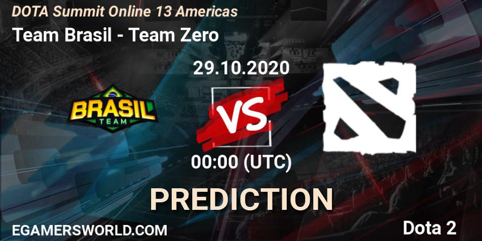 Prognose für das Spiel Team Brasil VS Team Zero. 29.10.2020 at 00:09. Dota 2 - DOTA Summit 13: Americas