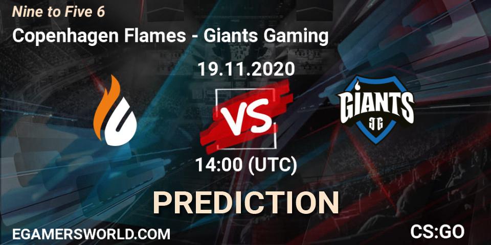 Prognose für das Spiel Copenhagen Flames VS Giants Gaming. 19.11.20. CS2 (CS:GO) - Nine to Five 6