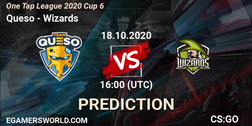 Prognose für das Spiel Queso VS Wizards. 18.10.20. CS2 (CS:GO) - One Tap League 2020 Cup 6