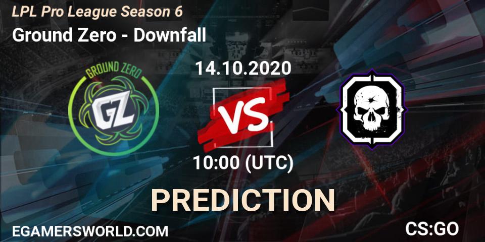 Prognose für das Spiel Ground Zero VS Downfall. 14.10.2020 at 10:45. Counter-Strike (CS2) - LPL Pro League Season 6