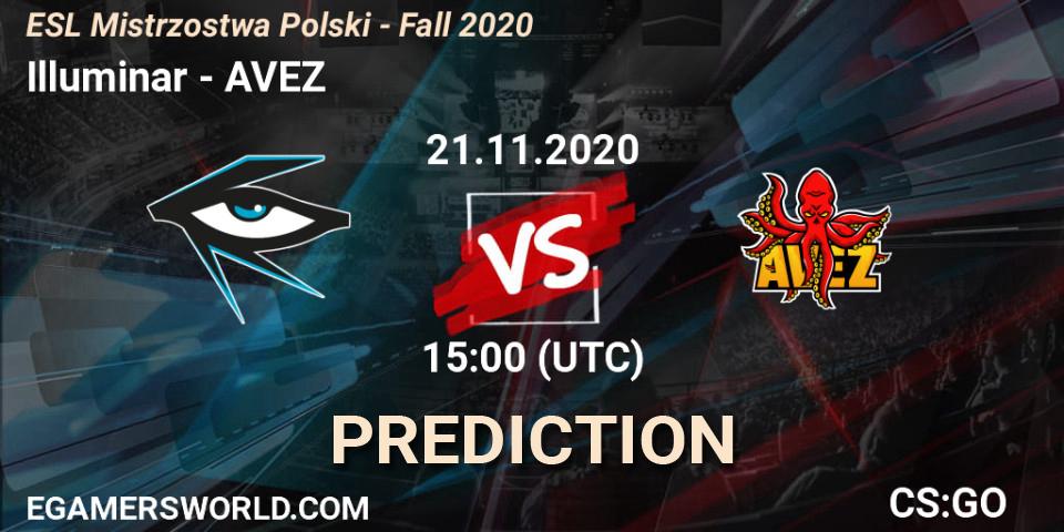 Prognose für das Spiel Illuminar VS AVEZ. 21.11.2020 at 15:40. Counter-Strike (CS2) - ESL Mistrzostwa Polski - Fall 2020