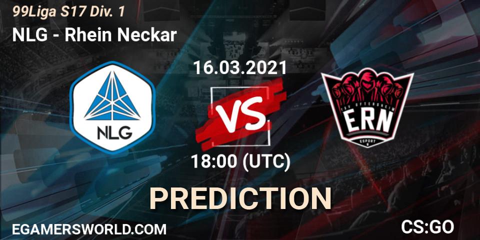 Prognose für das Spiel NLG VS Rhein Neckar. 17.03.2021 at 20:30. Counter-Strike (CS2) - 99Liga S17 Div. 1