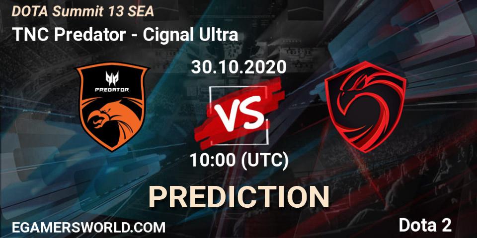 Prognose für das Spiel TNC Predator VS Cignal Ultra. 27.10.20. Dota 2 - DOTA Summit 13: SEA