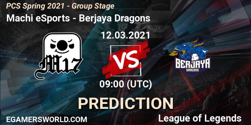 Prognose für das Spiel Machi eSports VS Berjaya Dragons. 12.03.2021 at 10:30. LoL - PCS Spring 2021 - Group Stage