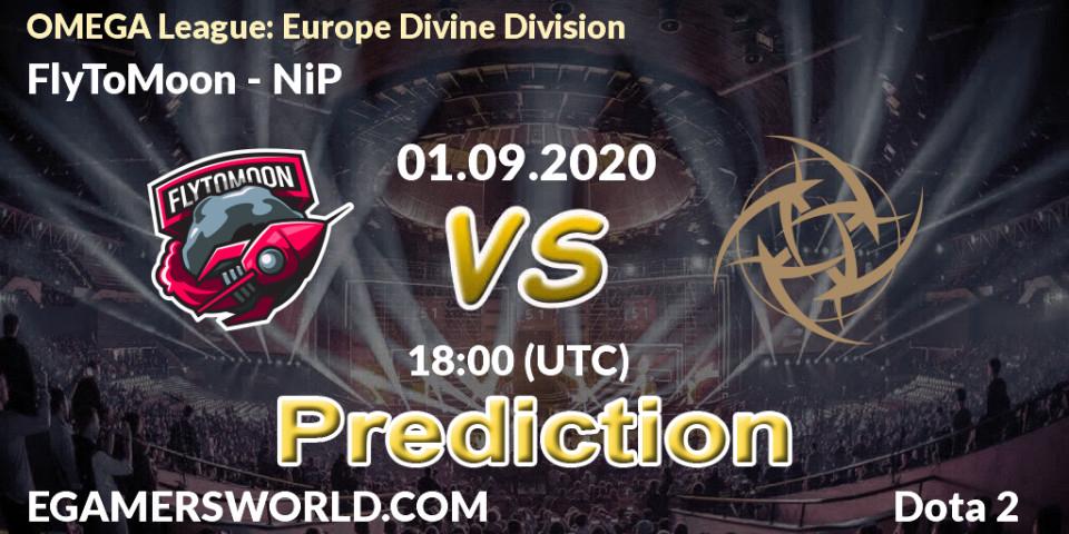 Prognose für das Spiel FlyToMoon VS NiP. 01.09.20. Dota 2 - OMEGA League: Europe Divine Division