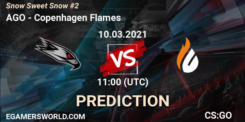 Prognose für das Spiel AGO VS Copenhagen Flames. 10.03.21. CS2 (CS:GO) - Snow Sweet Snow #2