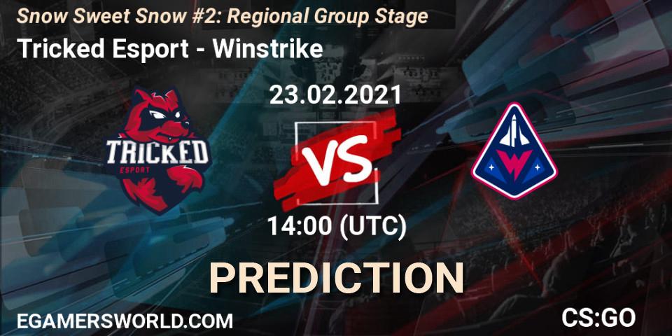 Prognose für das Spiel Tricked Esport VS Winstrike. 23.02.21. CS2 (CS:GO) - Snow Sweet Snow #2: Regional Group Stage