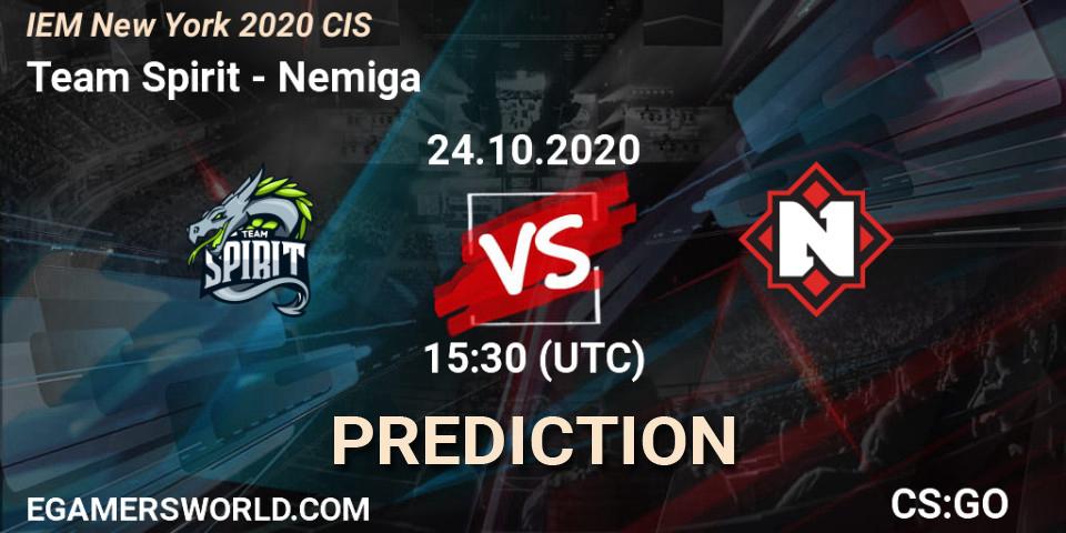 Prognose für das Spiel Team Spirit VS Nemiga. 24.10.2020 at 15:30. Counter-Strike (CS2) - IEM New York 2020 CIS