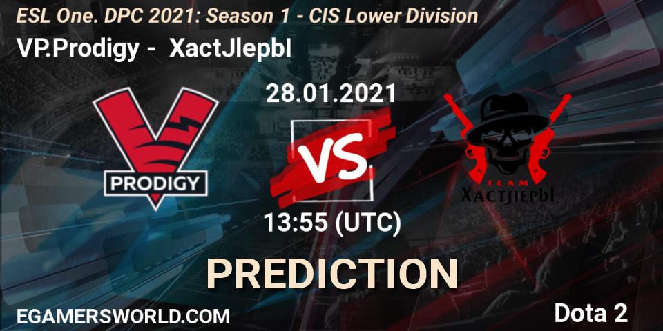 Prognose für das Spiel VP.Prodigy VS XactJlepbI. 28.01.21. Dota 2 - ESL One. DPC 2021: Season 1 - CIS Lower Division