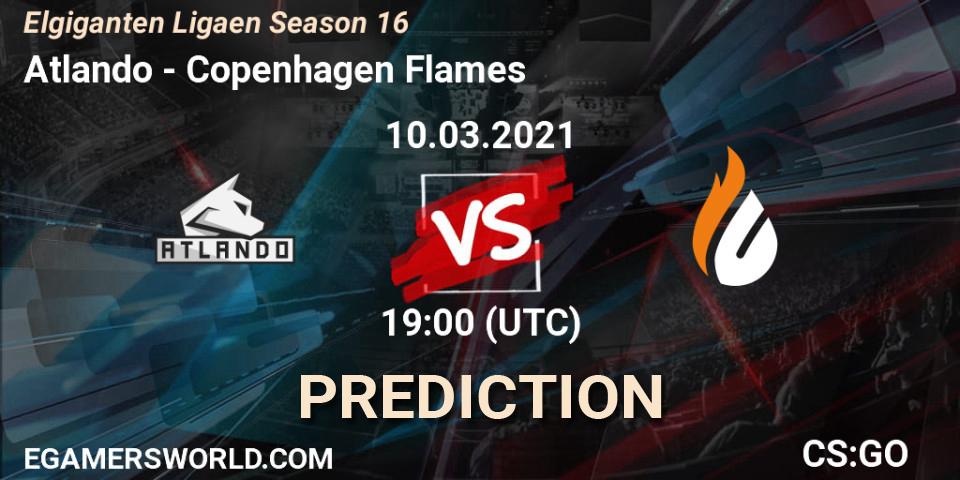 Prognose für das Spiel Atlando VS Copenhagen Flames. 10.03.2021 at 19:00. Counter-Strike (CS2) - Elgiganten Ligaen Season 16