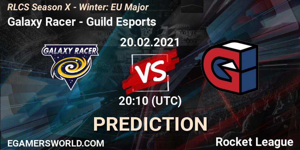 Prognose für das Spiel Galaxy Racer VS Guild Esports. 20.02.2021 at 20:40. Rocket League - RLCS Season X - Winter: EU Major