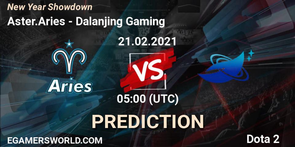 Prognose für das Spiel Aster.Aries VS Dalanjing Gaming. 21.02.2021 at 05:06. Dota 2 - New Year Showdown