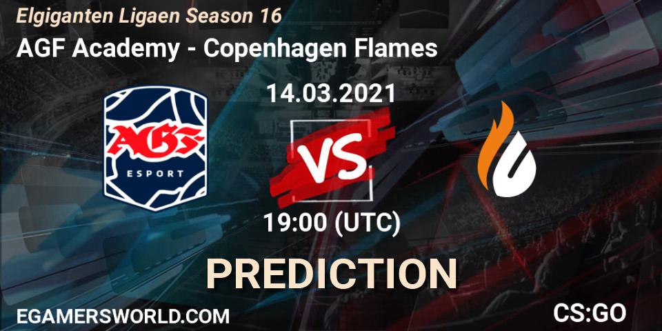 Prognose für das Spiel AGF Academy VS Copenhagen Flames. 14.03.2021 at 19:00. Counter-Strike (CS2) - Elgiganten Ligaen Season 16
