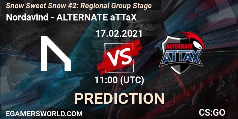 Prognose für das Spiel Nordavind VS ALTERNATE aTTaX. 17.02.2021 at 11:00. Counter-Strike (CS2) - Snow Sweet Snow #2: Regional Group Stage