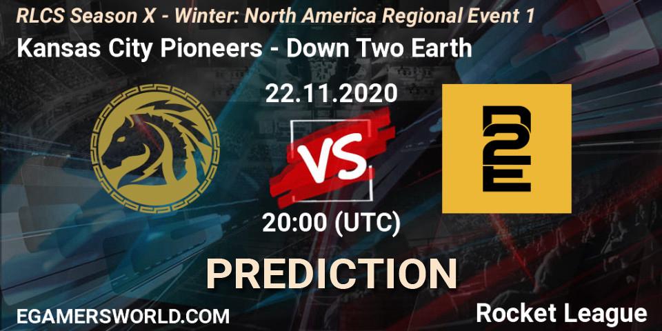 Prognose für das Spiel Kansas City Pioneers VS Down Two Earth. 22.11.2020 at 20:00. Rocket League - RLCS Season X - Winter: North America Regional Event 1