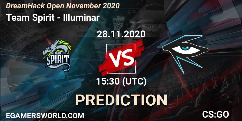 Prognose für das Spiel Team Spirit VS Illuminar. 28.11.20. CS2 (CS:GO) - DreamHack Open November 2020