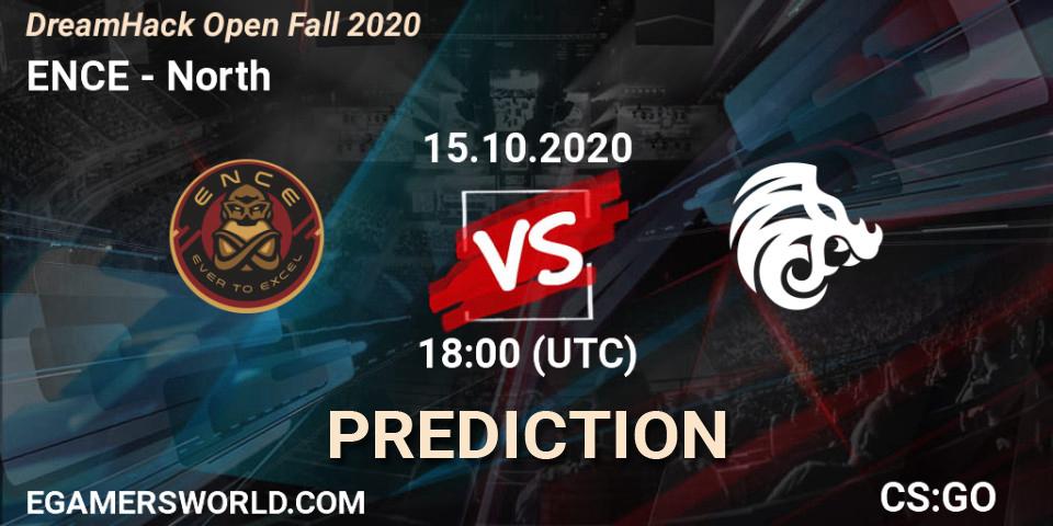 Prognose für das Spiel ENCE VS North. 15.10.20. CS2 (CS:GO) - DreamHack Open Fall 2020