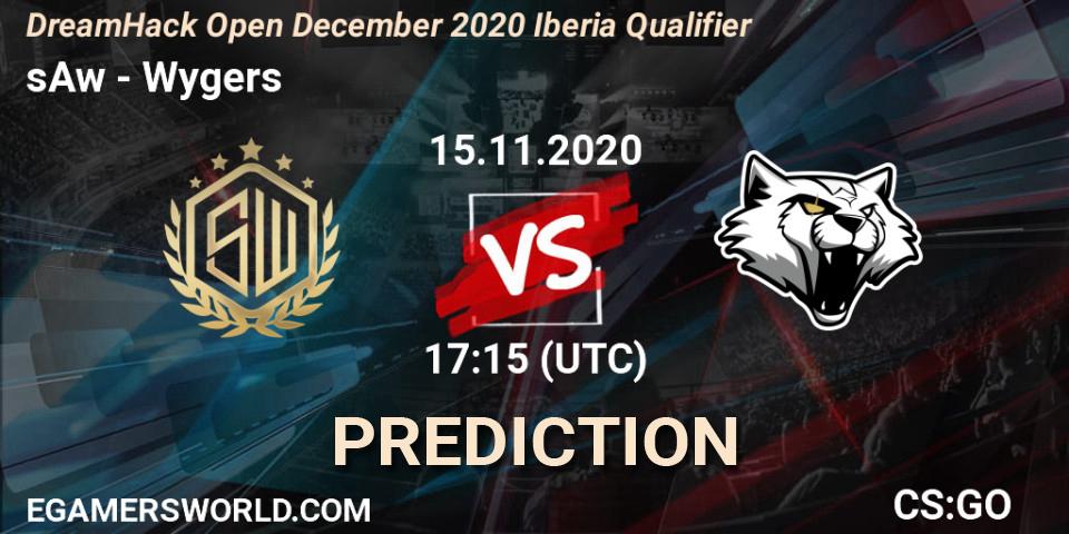 Prognose für das Spiel sAw VS Wygers. 15.11.20. CS2 (CS:GO) - DreamHack Open December 2020 Iberia Qualifier