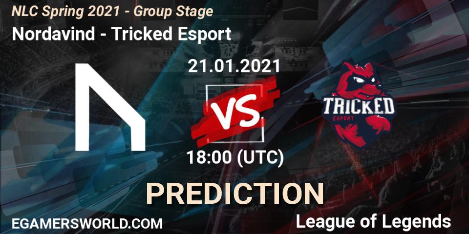 Prognose für das Spiel Nordavind VS Tricked Esport. 21.01.21. LoL - NLC Spring 2021 - Group Stage
