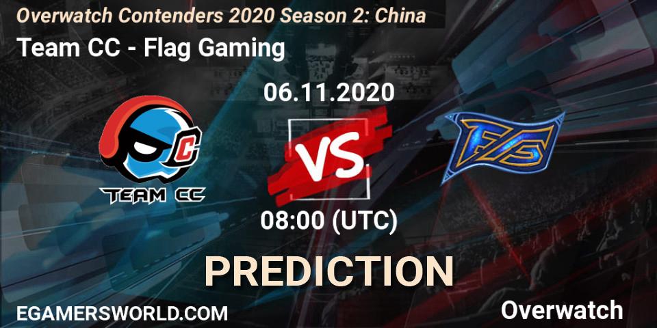 Prognose für das Spiel Team CC VS Flag Gaming. 06.11.20. Overwatch - Overwatch Contenders 2020 Season 2: China