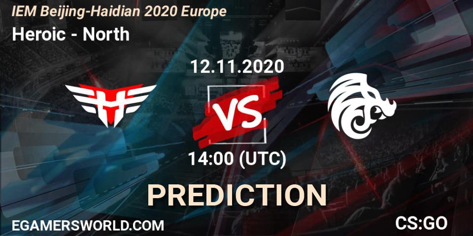 Prognose für das Spiel Heroic VS North. 12.11.20. CS2 (CS:GO) - IEM Beijing-Haidian 2020 Europe