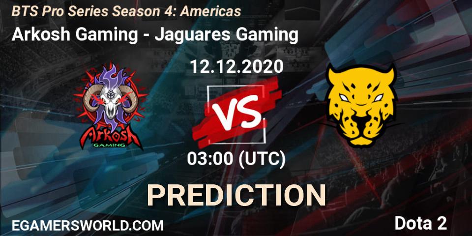 Prognose für das Spiel Arkosh Gaming VS Jaguares Gaming. 11.12.2020 at 23:19. Dota 2 - BTS Pro Series Season 4: Americas