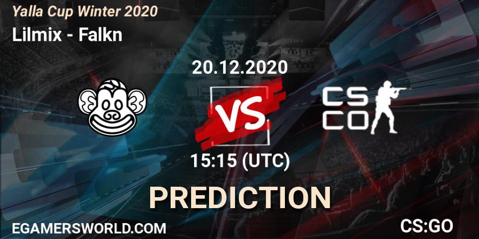 Prognose für das Spiel Lilmix VS Falkn. 20.12.2020 at 15:40. Counter-Strike (CS2) - Yalla Cup Winter 2020