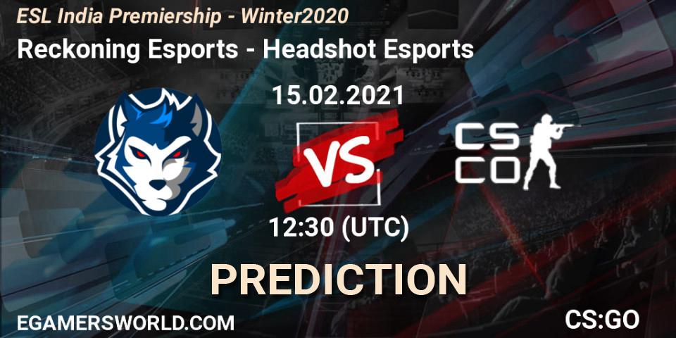 Prognose für das Spiel Reckoning Esports VS Headshot Esports. 15.02.2021 at 12:30. Counter-Strike (CS2) - ESL India Premiership - Winter 2020