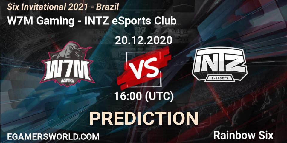 Prognose für das Spiel W7M Gaming VS INTZ eSports Club. 20.12.20. Rainbow Six - Six Invitational 2021 - Brazil