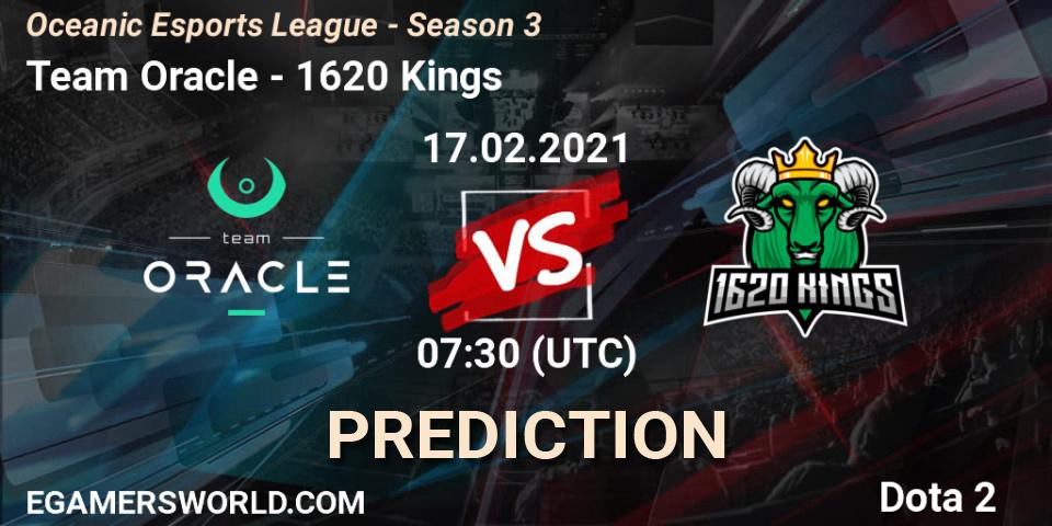 Prognose für das Spiel Team Oracle VS 1620 Kings. 17.02.21. Dota 2 - Oceanic Esports League - Season 3