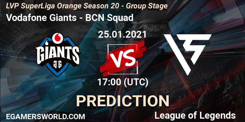 Prognose für das Spiel Vodafone Giants VS BCN Squad. 25.01.21. LoL - LVP SuperLiga Orange Season 20 - Group Stage