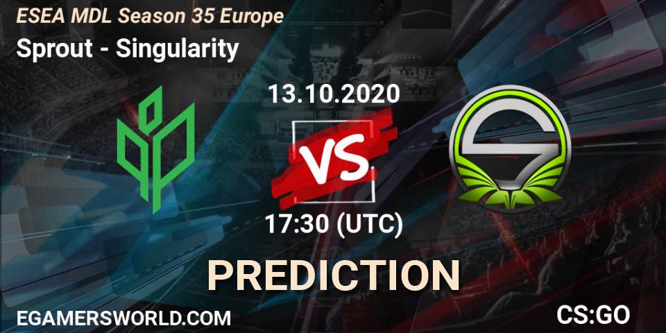 Prognose für das Spiel Sprout VS Singularity. 13.10.20. CS2 (CS:GO) - ESEA MDL Season 35 Europe