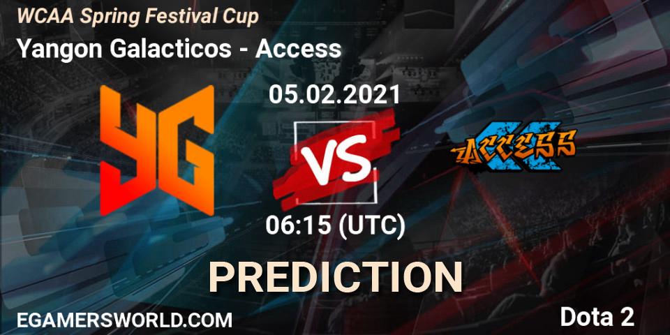 Prognose für das Spiel Yangon Galacticos VS Access. 05.02.2021 at 06:05. Dota 2 - WCAA Spring Festival Cup