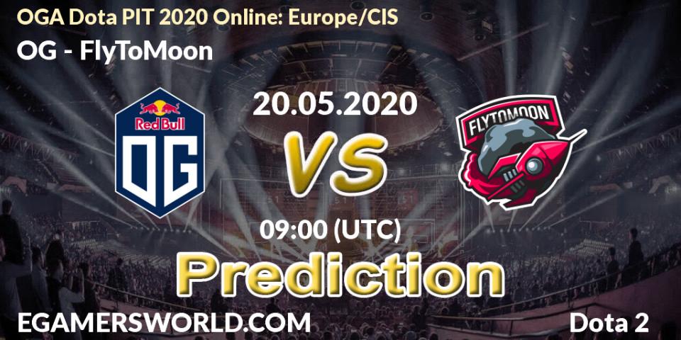 Prognose für das Spiel OG VS FlyToMoon. 20.05.2020 at 09:05. Dota 2 - OGA Dota PIT 2020 Online: Europe/CIS