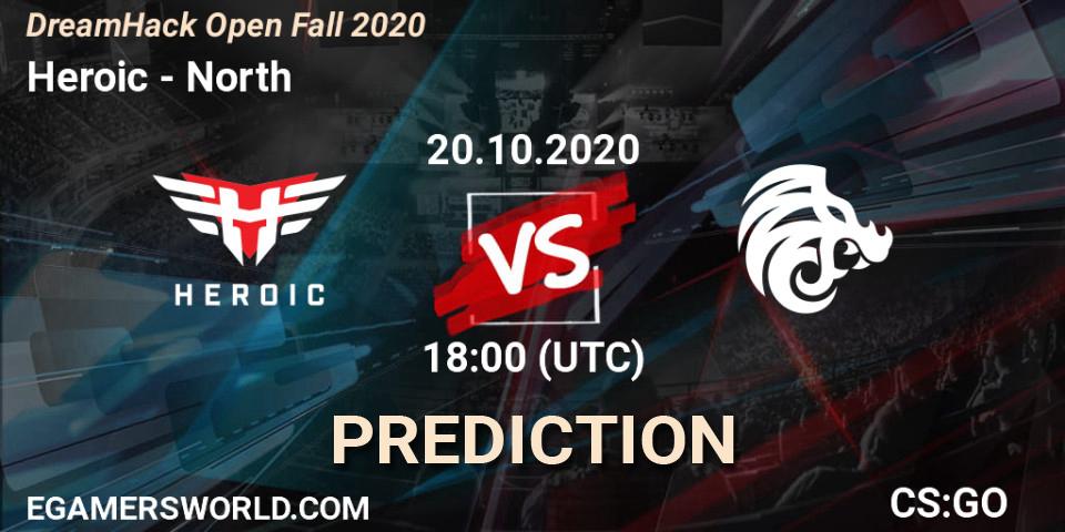 Prognose für das Spiel Heroic VS North. 20.10.20. CS2 (CS:GO) - DreamHack Open Fall 2020