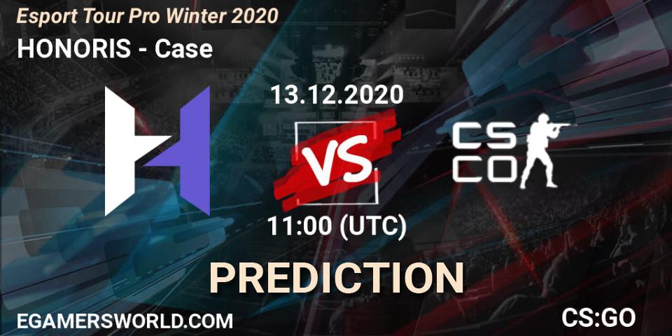 Prognose für das Spiel HONORIS VS Case. 13.12.20. CS2 (CS:GO) - Esport Tour Pro Winter 2020