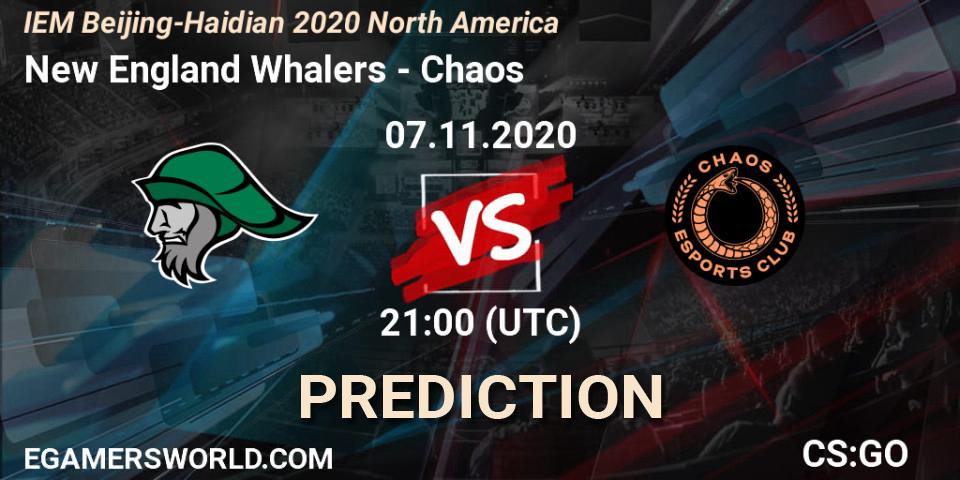 Prognose für das Spiel New England Whalers VS Chaos. 07.11.20. CS2 (CS:GO) - IEM Beijing-Haidian 2020 North America