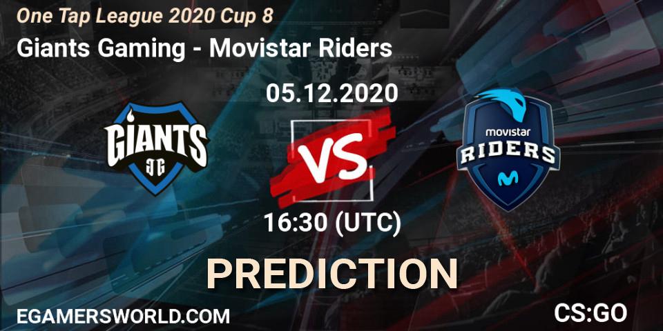 Prognose für das Spiel Giants Gaming VS Movistar Riders. 05.12.20. CS2 (CS:GO) - One Tap League 2020 Cup 8
