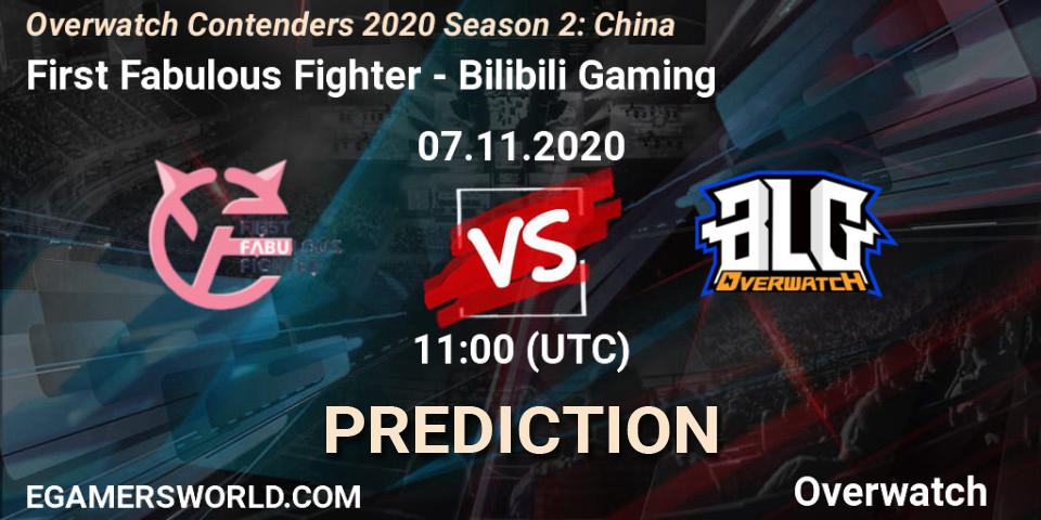 Prognose für das Spiel First Fabulous Fighter VS Bilibili Gaming. 07.11.20. Overwatch - Overwatch Contenders 2020 Season 2: China