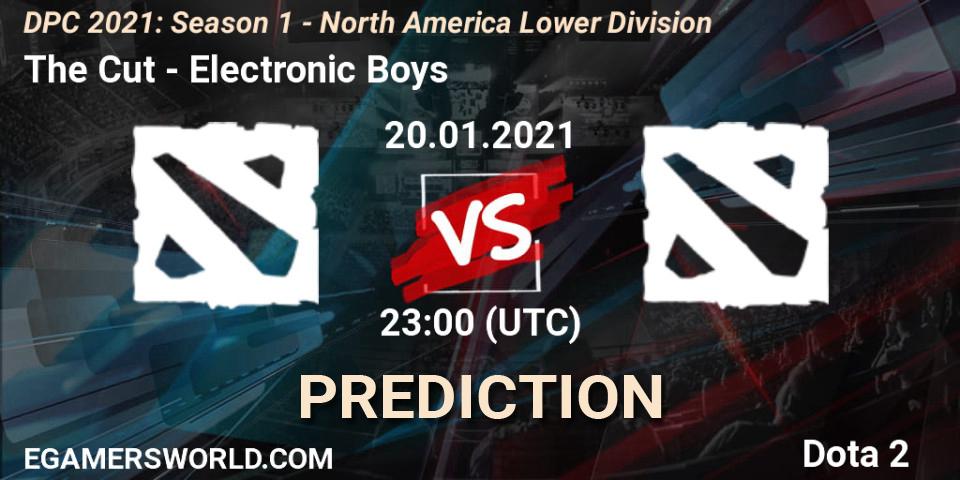 Prognose für das Spiel The Cut VS Electronic Boys. 20.01.2021 at 23:00. Dota 2 - DPC 2021: Season 1 - North America Lower Division