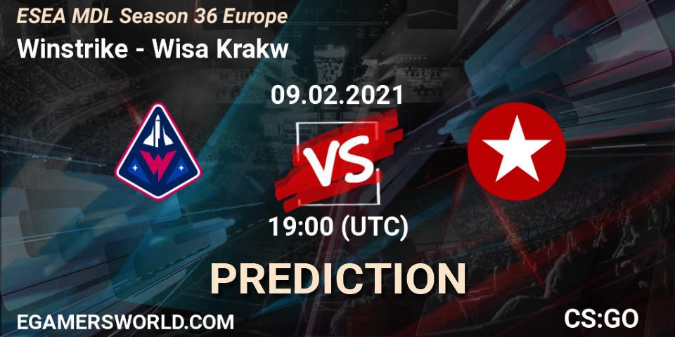 Prognose für das Spiel Winstrike VS Wisła Kraków. 09.02.2021 at 18:05. Counter-Strike (CS2) - MDL ESEA Season 36: Europe - Premier division