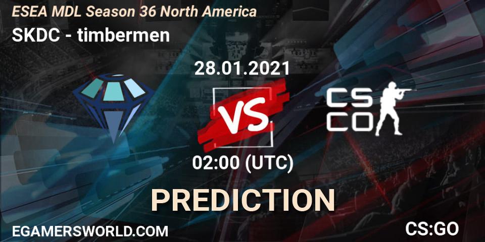 Prognose für das Spiel SKDC VS Depth. 28.01.2021 at 02:00. Counter-Strike (CS2) - MDL ESEA Season 36: North America - Premier Division