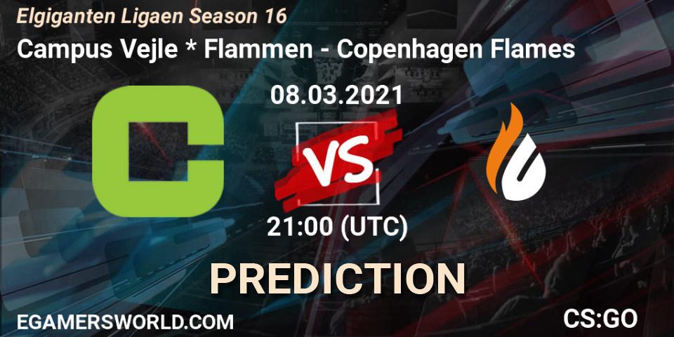 Prognose für das Spiel Campus Vejle * Flammen VS Copenhagen Flames. 08.03.2021 at 21:00. Counter-Strike (CS2) - Elgiganten Ligaen Season 16