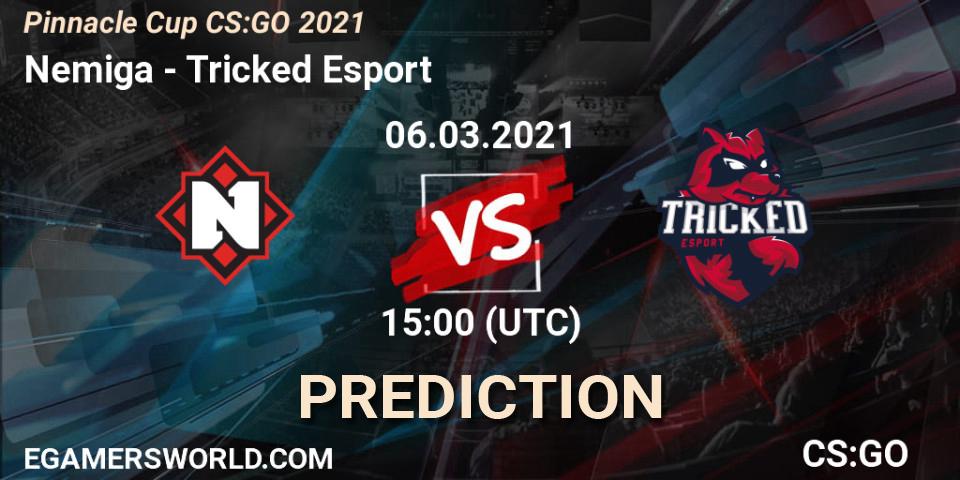 Prognose für das Spiel Nemiga VS Tricked Esport. 06.03.21. CS2 (CS:GO) - Pinnacle Cup #1