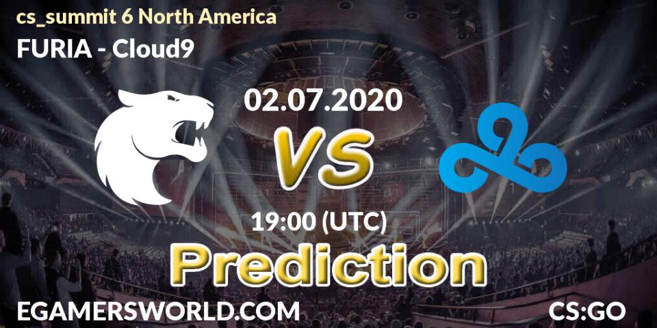 Prognose für das Spiel FURIA VS Cloud9. 02.07.2020 at 20:15. Counter-Strike (CS2) - cs_summit 6 North America