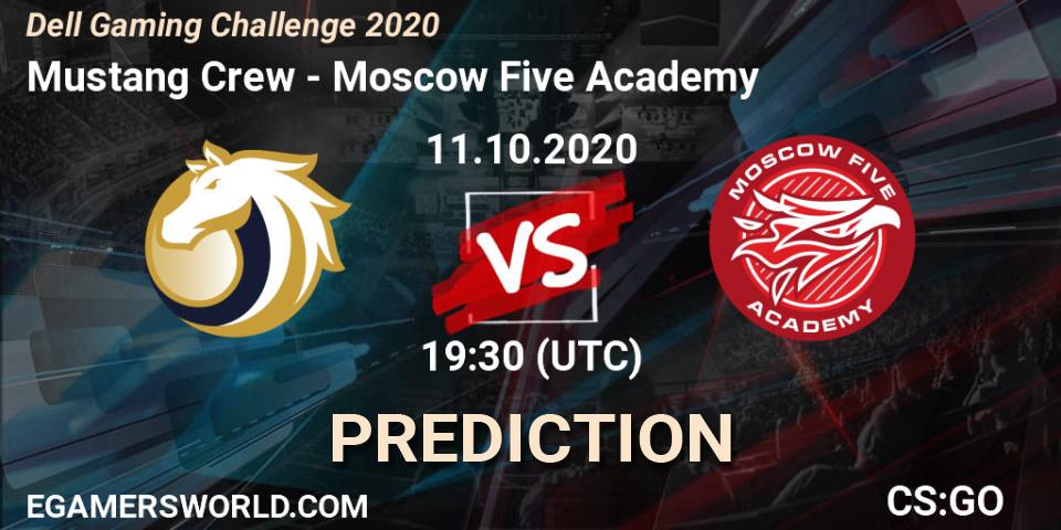 Prognose für das Spiel Mustang Crew VS Moscow Five Academy. 11.10.20. CS2 (CS:GO) - Dell Gaming Challenge 2020