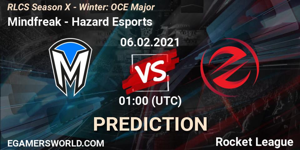Prognose für das Spiel Mindfreak VS Hazard Esports. 06.02.2021 at 01:00. Rocket League - RLCS Season X - Winter: OCE Major