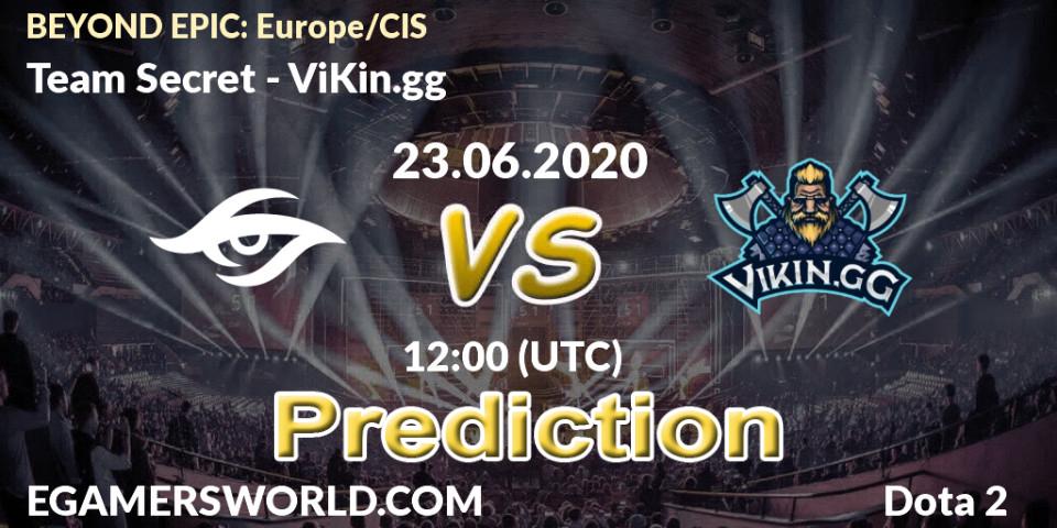 Prognose für das Spiel Team Secret VS ViKin.gg. 23.06.2020 at 12:04. Dota 2 - BEYOND EPIC: Europe/CIS
