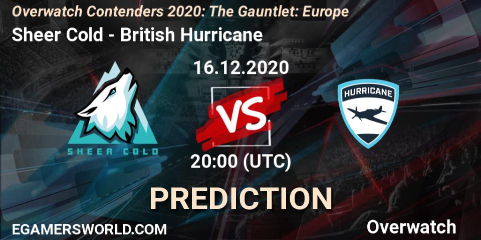 Prognose für das Spiel Sheer Cold VS British Hurricane. 16.12.20. Overwatch - Overwatch Contenders 2020: The Gauntlet: Europe