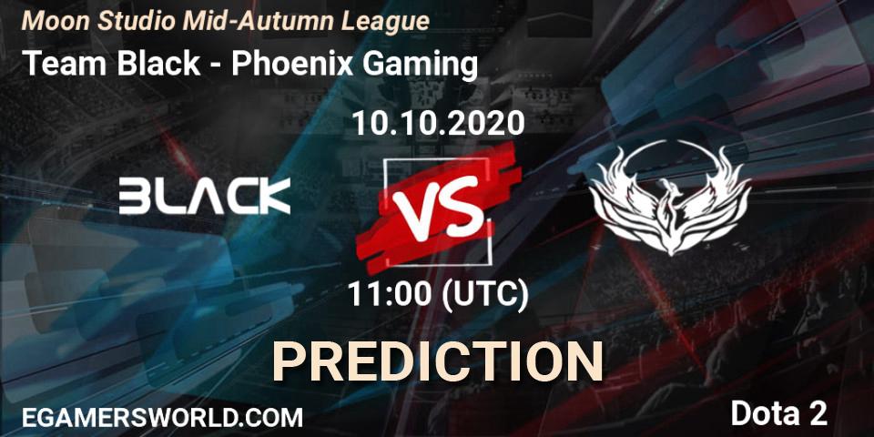 Prognose für das Spiel Team Black VS Phoenix Gaming. 10.10.20. Dota 2 - Moon Studio Mid-Autumn League